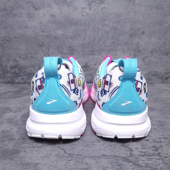 BROOKS Trace 4 Hero Medical Nurse Running Shoes Womens Size 8.5 B White Pink - Picture 4 of 7